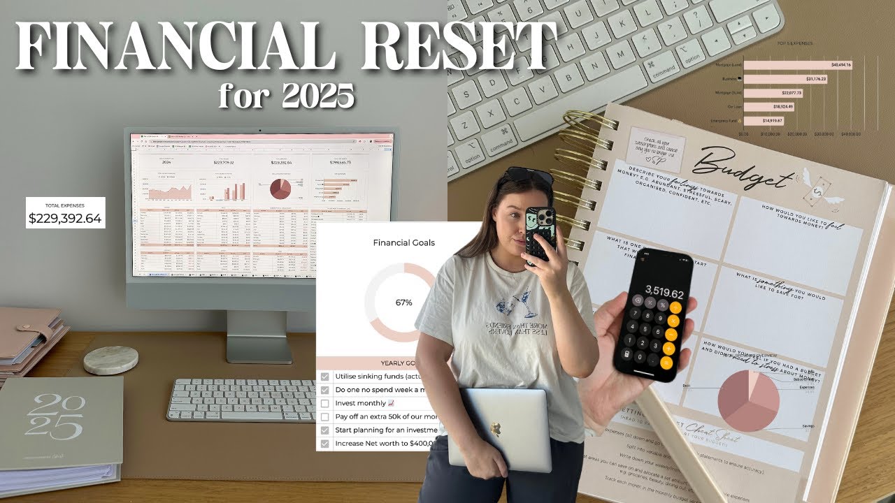 2025 FINANCIAL RESET 💰 setting up my budget, financial goals + annual spending review 💸