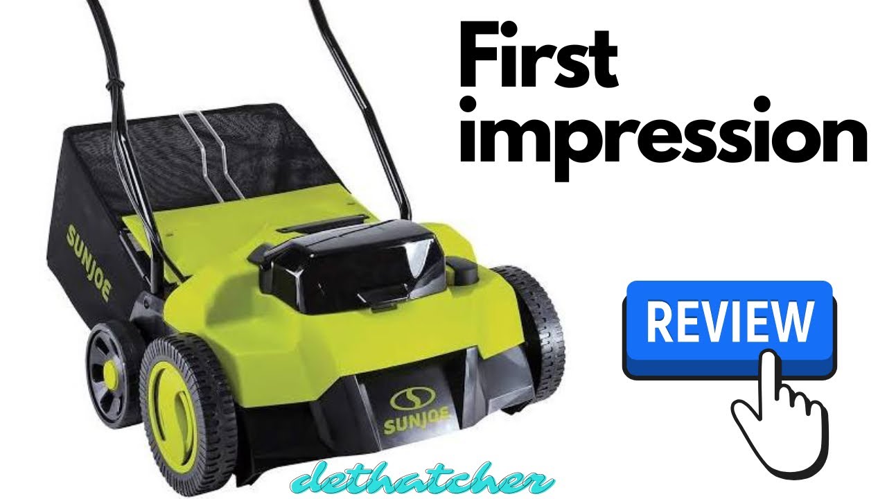 SunJoe BATTERY POWERED Scarifier + Dethatcher POWER RAKE: CUT THE CORD!