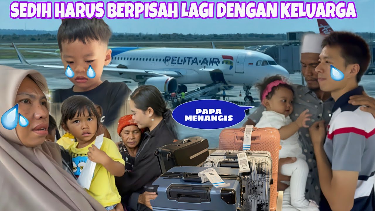 SEDIH HARUS BERPISAH LAGI DENGAN KELUARGA DILOMBOK, MEIMEI TIDAK MAU LEPAS DARI GENDONGAN KAKEKNYA