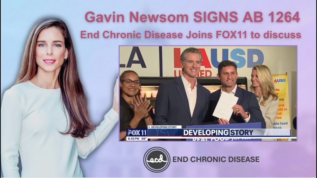 Gavin Newsom Signs Law Banning Ultra Processed Food in Schools - Kelly McKenna discusses on Fox 11