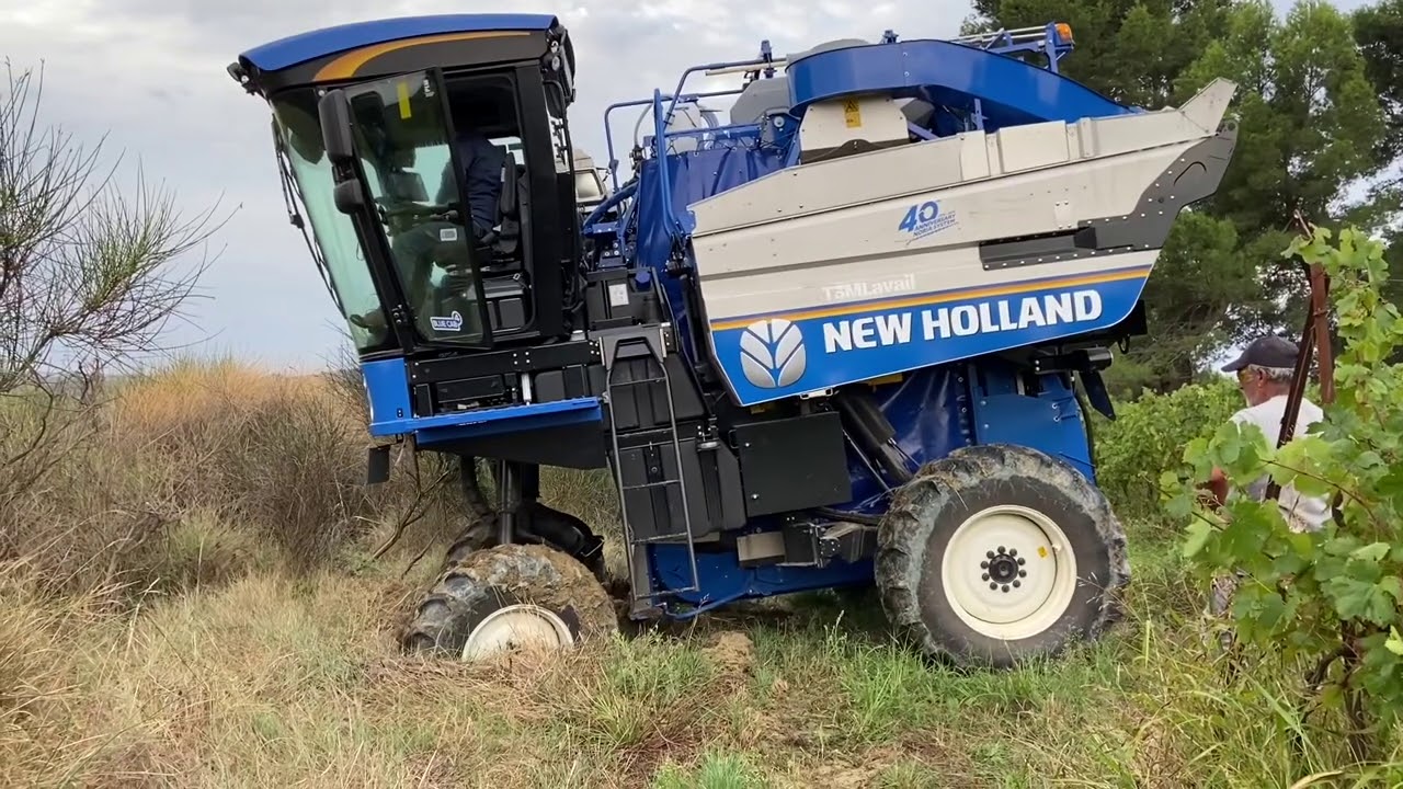 On a planté la machine à vendanger 😭😭😭