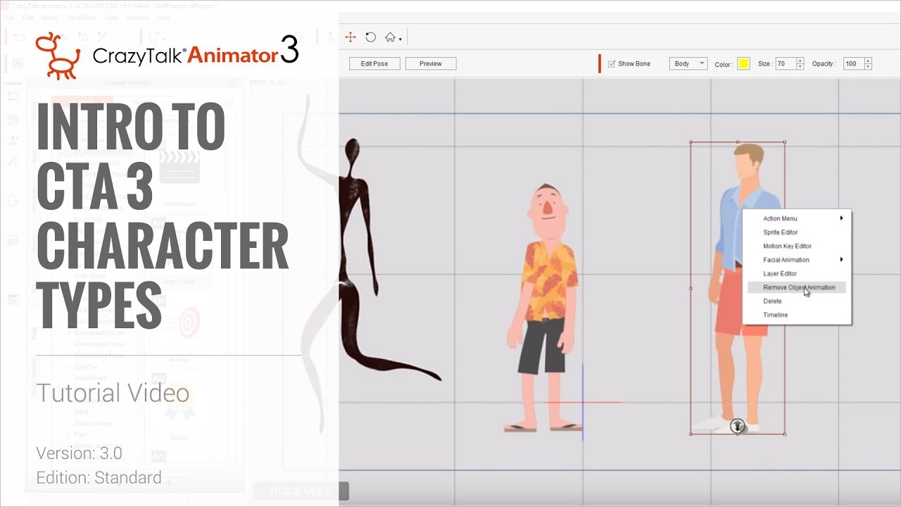 Cartoon Animator 4 Tutorial - Intro to CTA Character Types