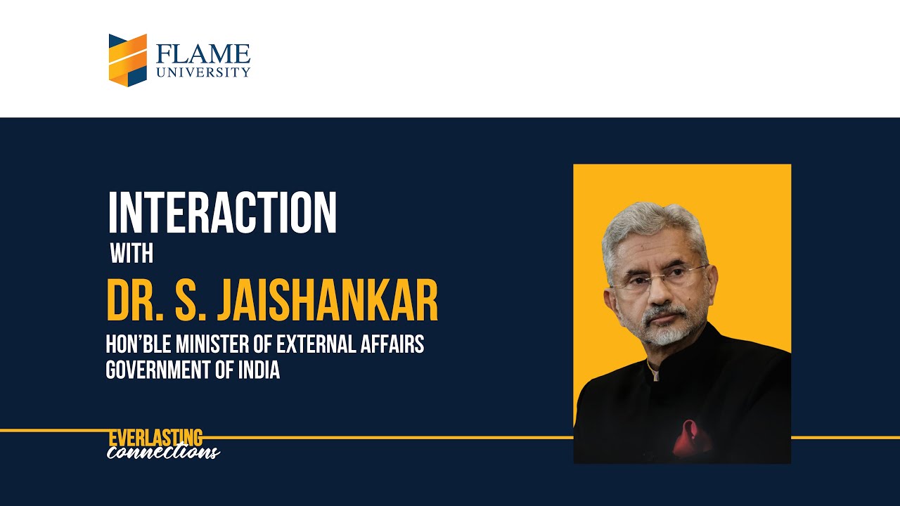 Dr. Subrahmanyam Jaishankar at FLAME University
