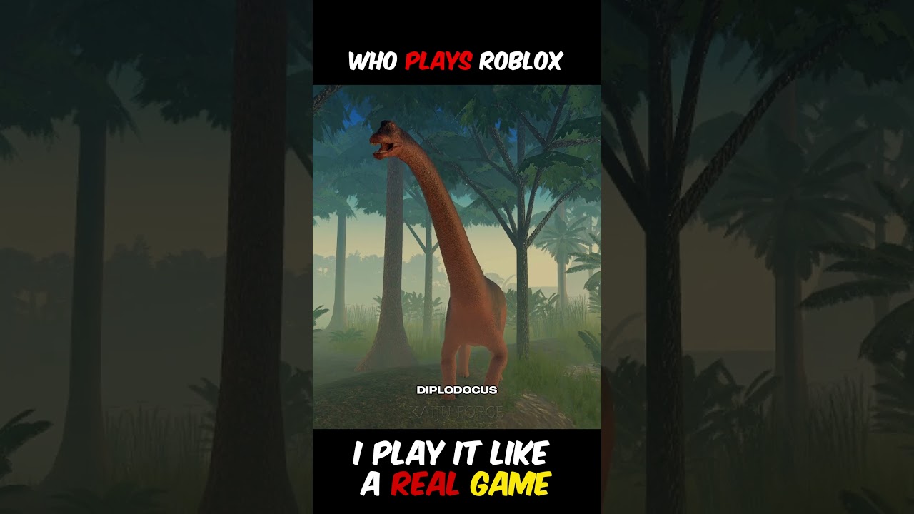 Dinosaur Roblox I play it like a real game