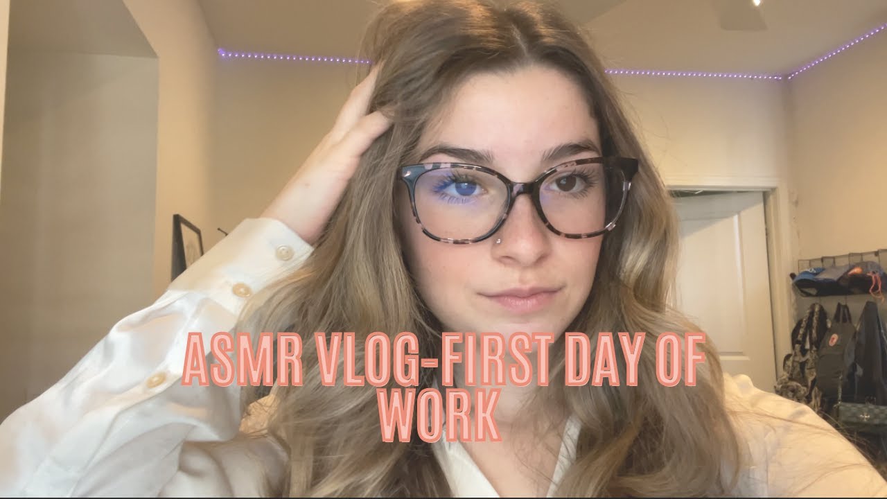 ASMR Vlog- My First Day of Work (whispered voiceover, clicky whispers)