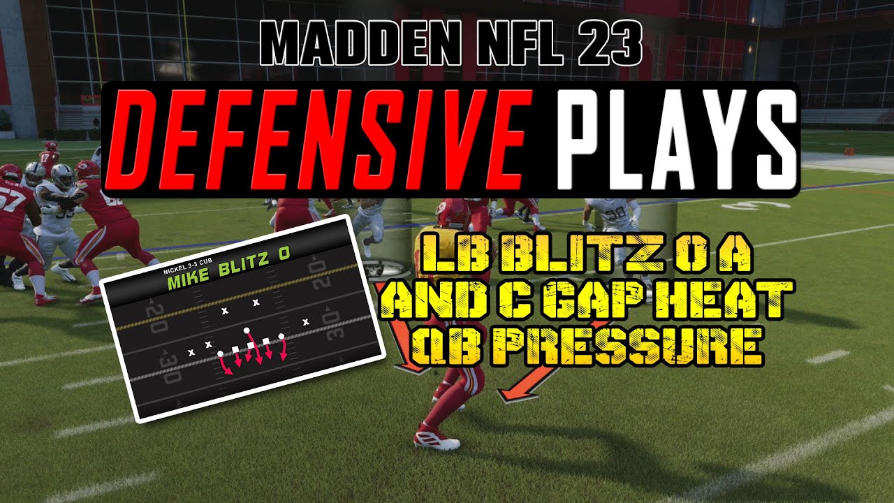 LB Blitz 0 - Nickel 3-3 Cub - Mike Blitz 0 - Madden NFL 23 Tips