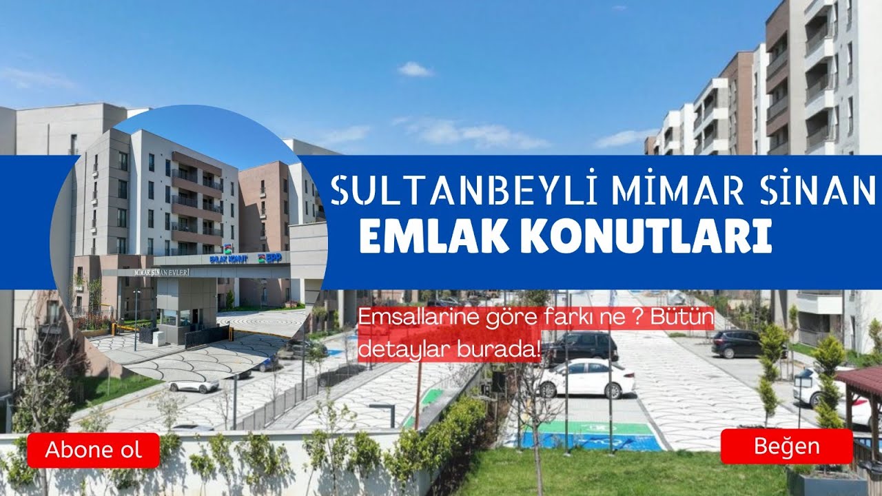 SULTANBEYLİ MİMAR SİNAN EMLAK KONUTLARINDA BÜYÜK TİP 3+1  147 M2  FİRSAT DAİRE