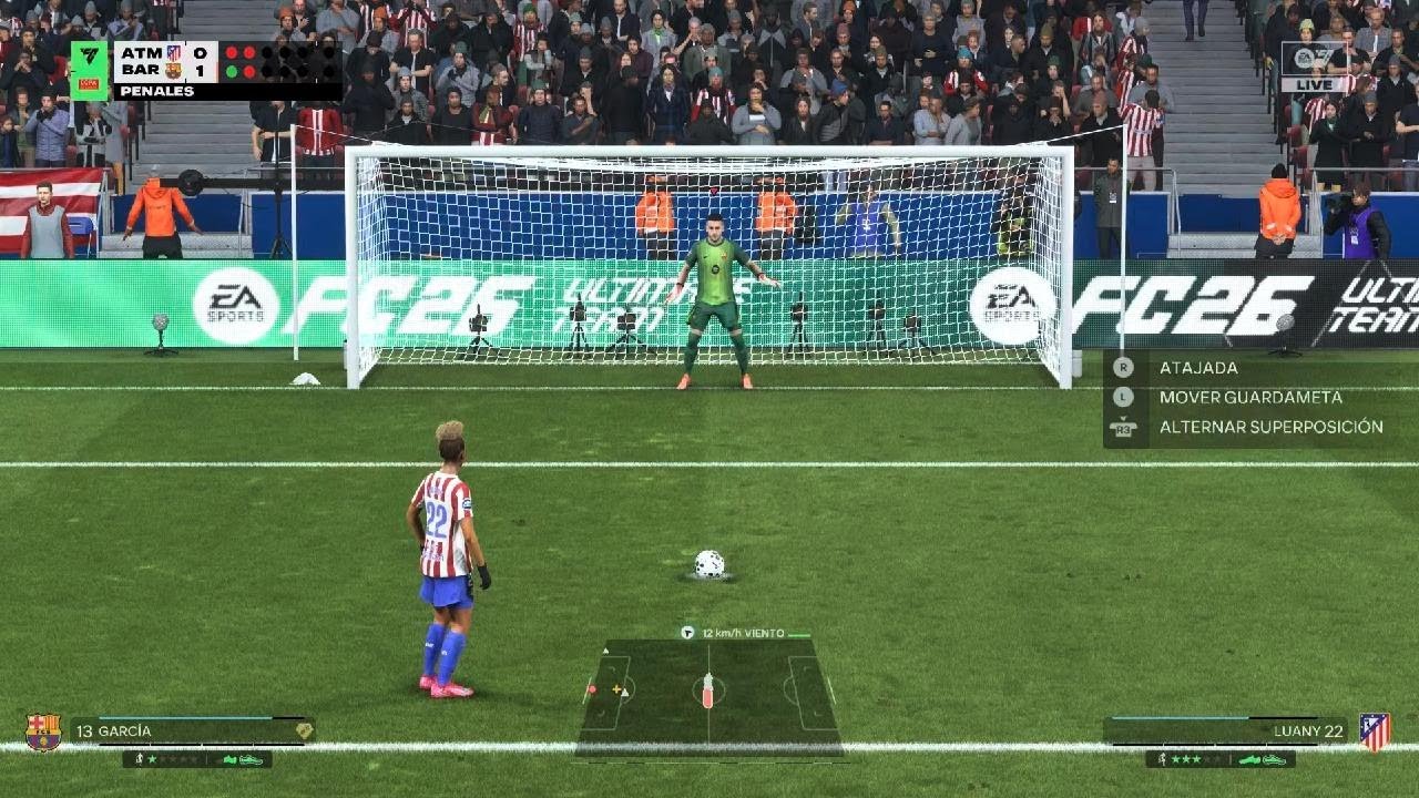 Juego  una  tanda  de penales masculino  vs femenino