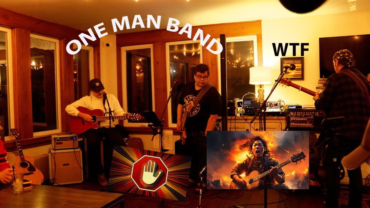 Shawn Rosseau - ONE MAN BAND DEBUT at 3 Pines Lodge open mic in Port Sydney, ON, Canada. Feb.6 2026