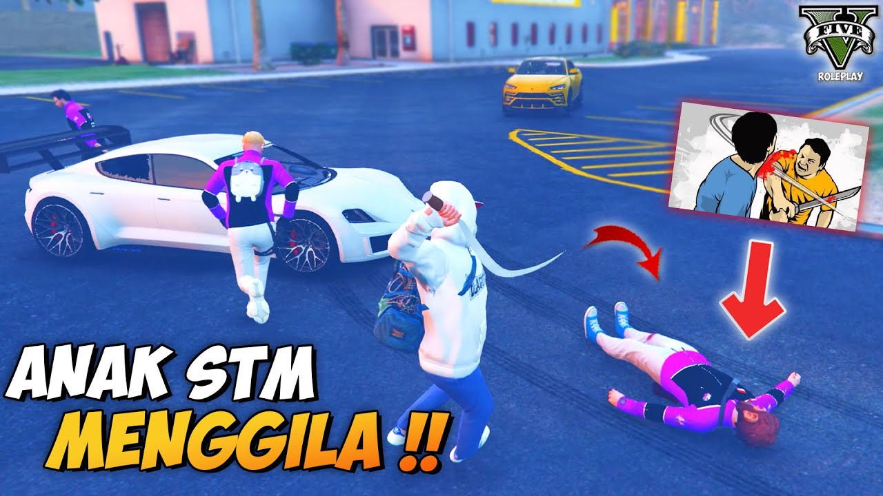 TAWURAN MAUT STM BERAKIBAT 1 ORANG MENINGGAL DUNIA !! - GTA V ROLEPLAY INDONESIA