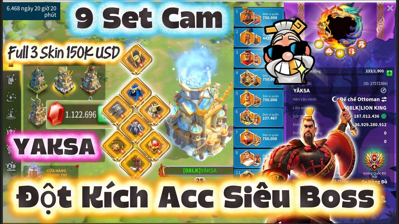 Chi Hơn 3,7 TỶ ĐỒNG vào Rise of Kingdoms: Tài khoản này có gì mà khủng khiếp đến vậy?