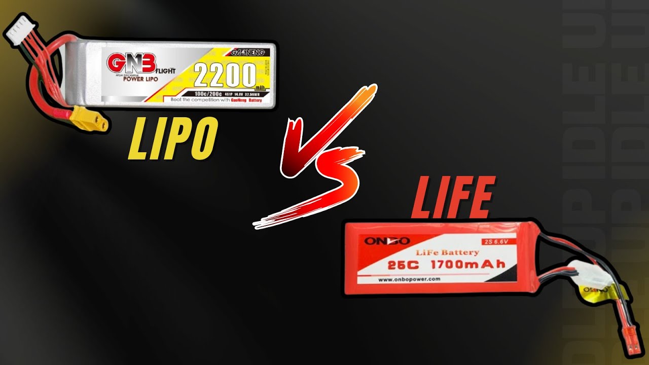 QUAL A MELHOR BATERIA PARA AEROMODELO: LIPO OU LIFE?