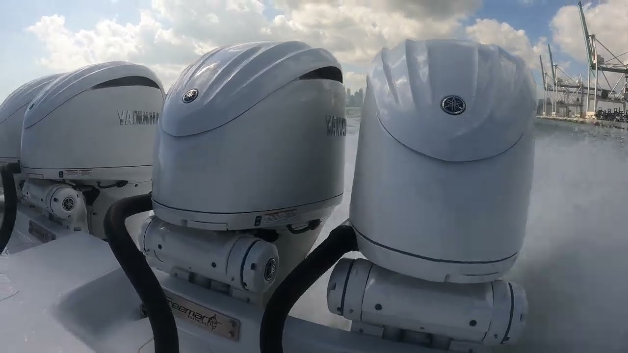 QUAD Yamaha F300 Sea Trial on the Sleek Freeman 37