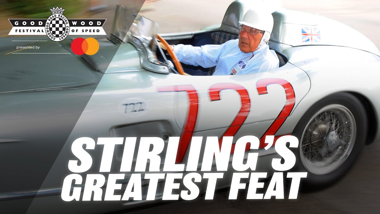 Stirling Moss leads stunning Mercedes 300SLR parade