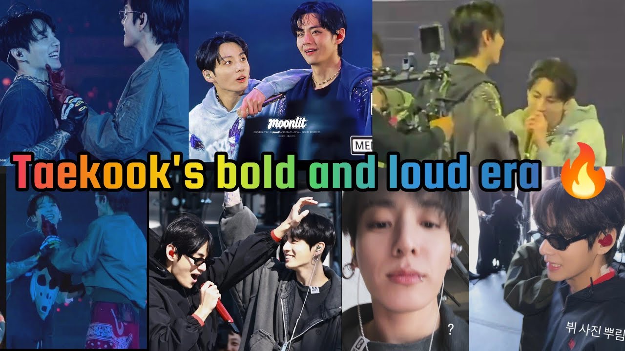 Taekook's day-2 concert moment 😍❤️ They linked their arms together 😭 WHY ARE THEY SO CLINGY🤭