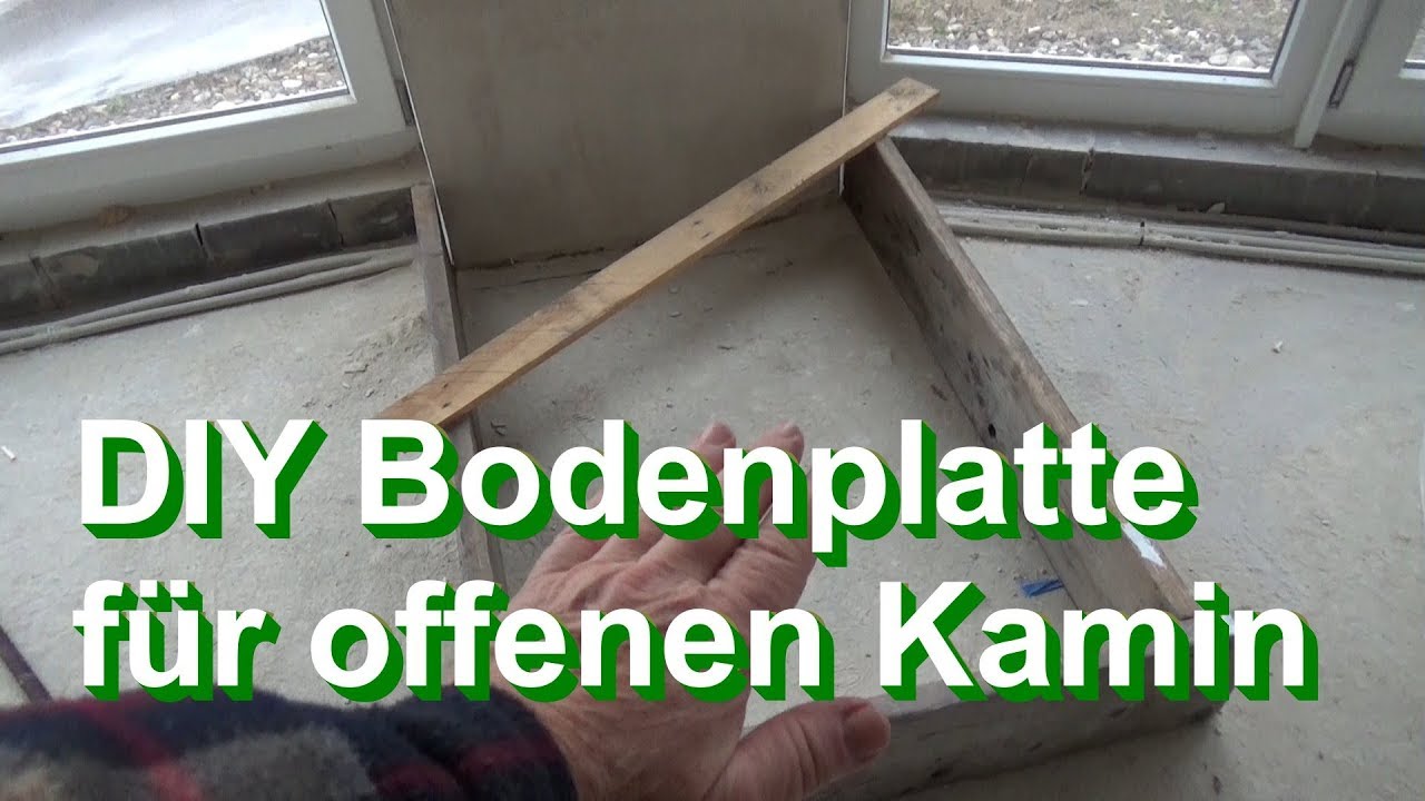 Bodenplatte für offenen Kamin