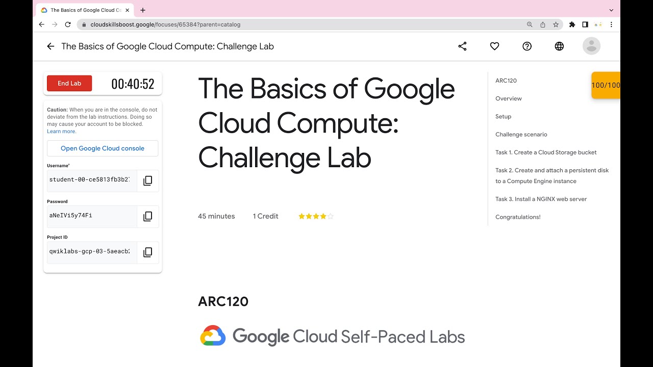 The Basics of Google Cloud Compute: Challenge Lab || #qwiklabs || #ARC120 ||  [With Explanation🗣️]