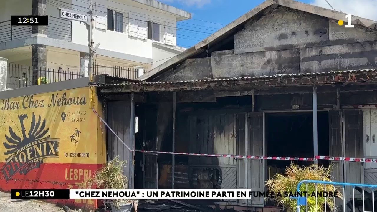 Saint-André : la boutique chez Nehoua a été partiellement détruite par un incendie dans la nuit.