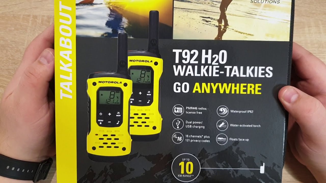 Krótkofalówki PMR Motorola T92 H2O Prezentacja ( unboxing )