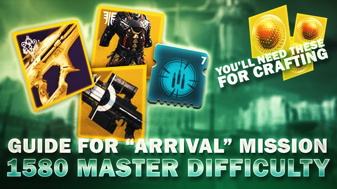 Easy 1580 Master 'The Arrival' Mission Clears | Quick Ascendant Alloy Farm (Destiny 2)