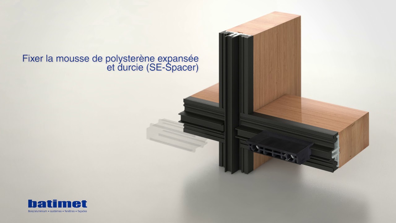 batimet TM50 Mur Rideau Bois Aluminium