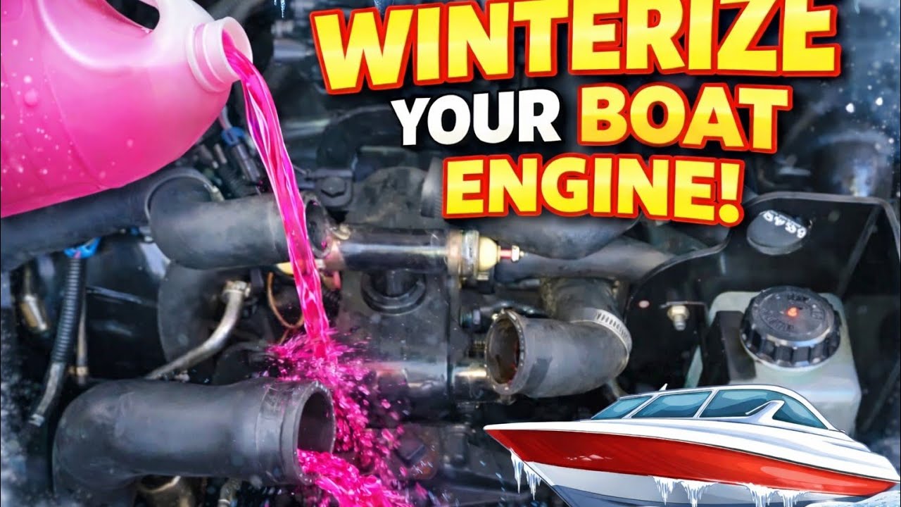 Winterize and Freeze Protect Mercruiser V6 -V8 Boat Engine