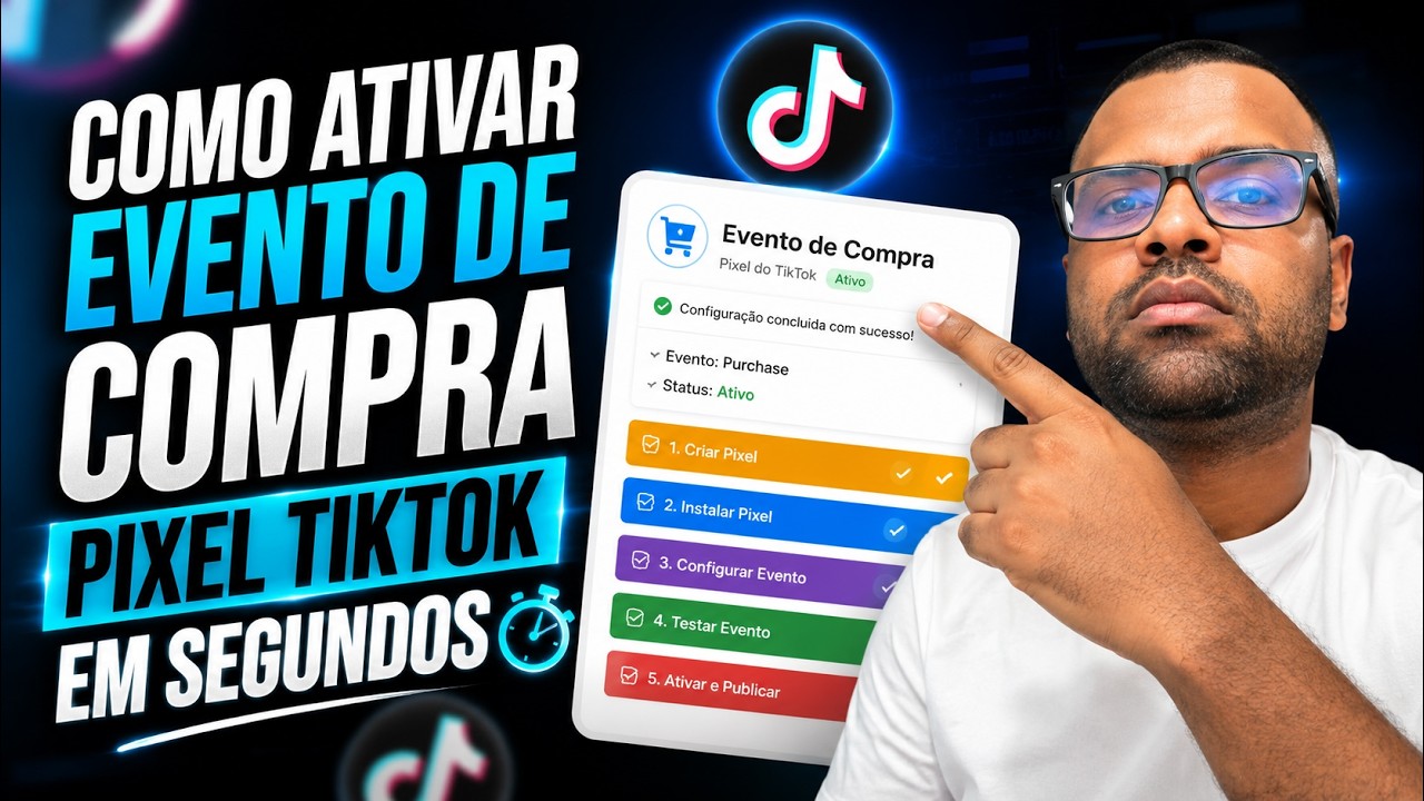 Como ativar evento de compra Pixel tiktok em segundos