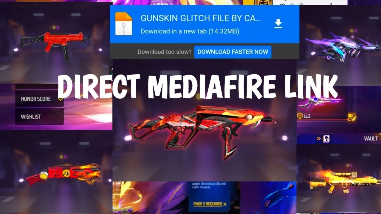 OB51 COBRA MP40 MAX AND MANY HEAVY SKIN GLITCH FILE || 100% WORKING+ANTIBAN || DIRECT MEDIA FILE 