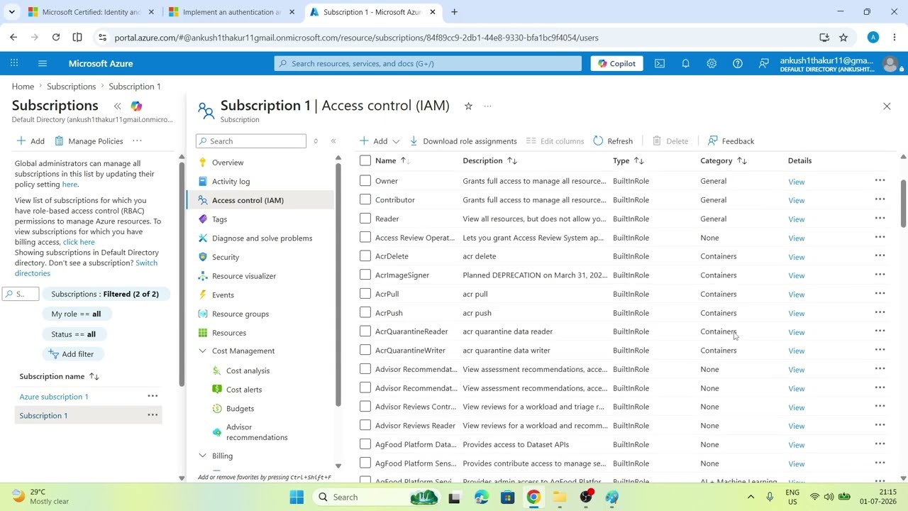Implement Access Management for Azure Resources Part 1 | SC-300 Training (IAM) | Day 11