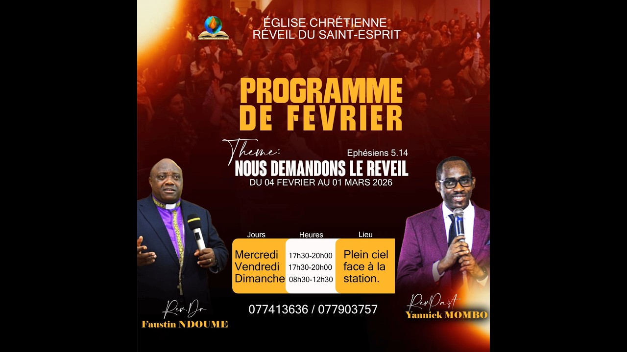 PROGRAMME DE FEVRIER 2026 | THEME DU DIMANCHE 8 : 
