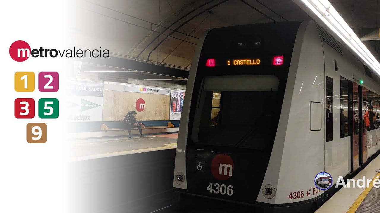 Metrovalencia | Estaciones de CAMPANAR, MISLATA Y AV. DEL CID | L1/2/3/5/9 | HD | 2023