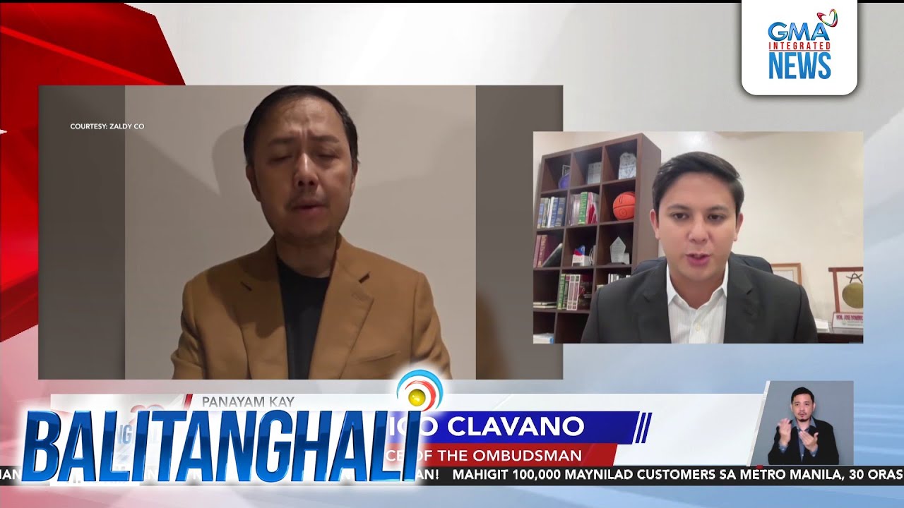 Panayam kay Asst. Omb. Mico Clavano, Spokesperson, Office of the Ombudsman | Balitanghali