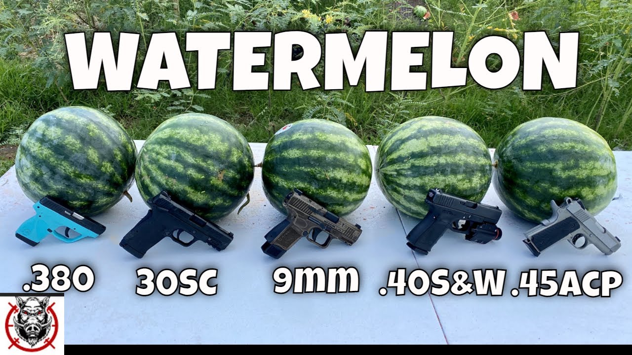 .380 30 Super Carry 9mm .40S&W .45ACP Comparison 🍉 #30supercarry