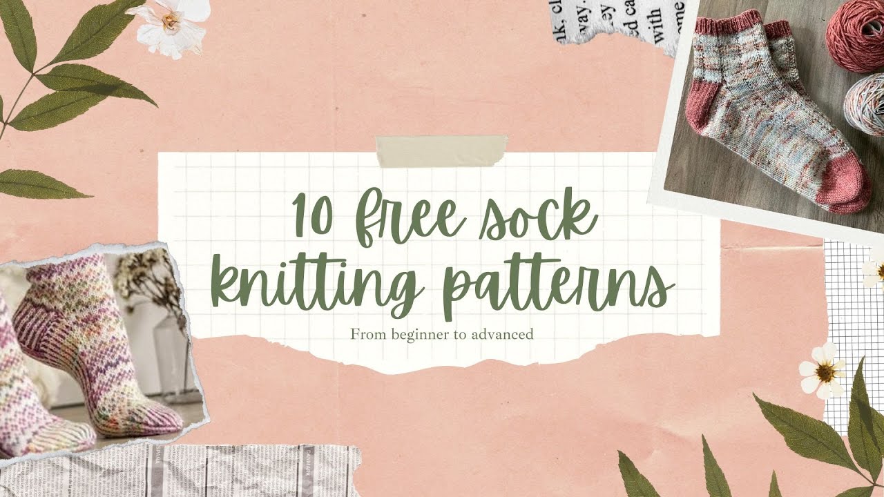10 free sock knitting patterns - Embeemakes