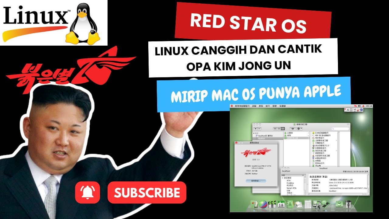 Red Star Os : Linux Mirip MacOS Yang Mengawasi Warga Korea Utara