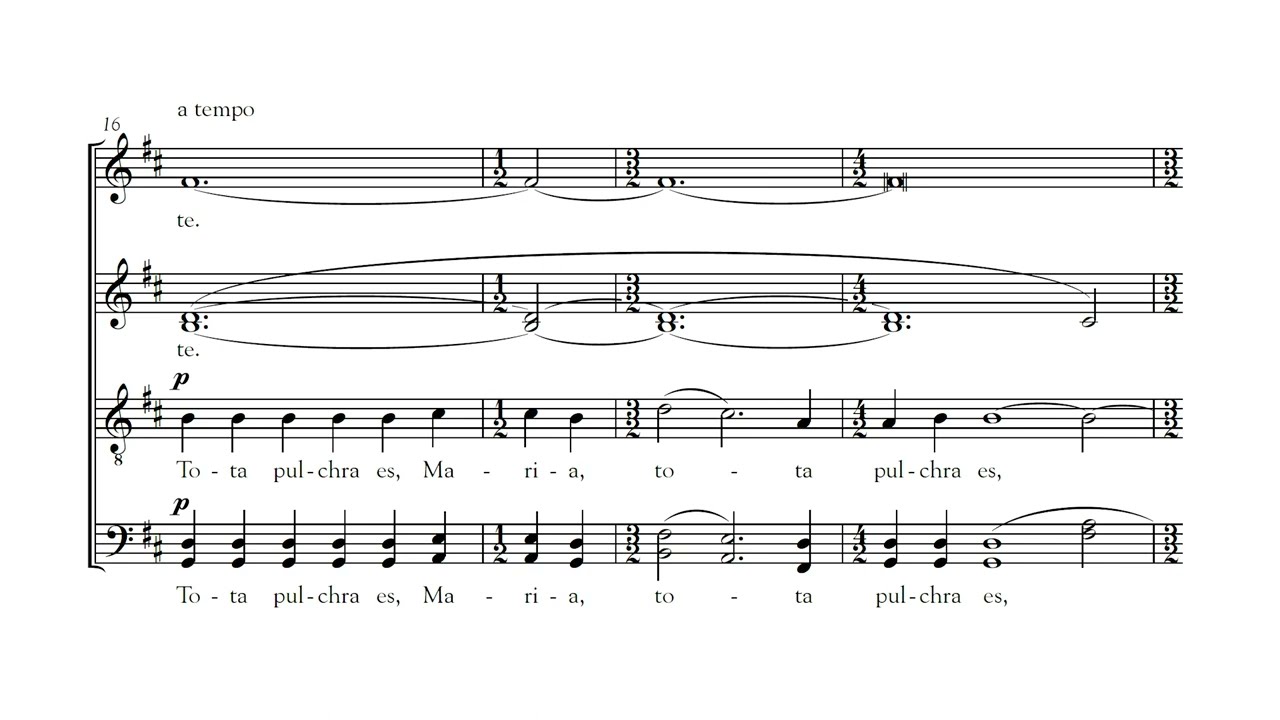 Tota pulchra es - Josep Ollé Sabaté - Cor Pedrell - Esteve Costa - Partitura/Score