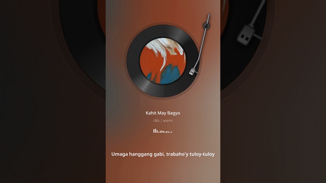 Kahit May Bagyo / JOSEPH MARZONIA / warm rnb song