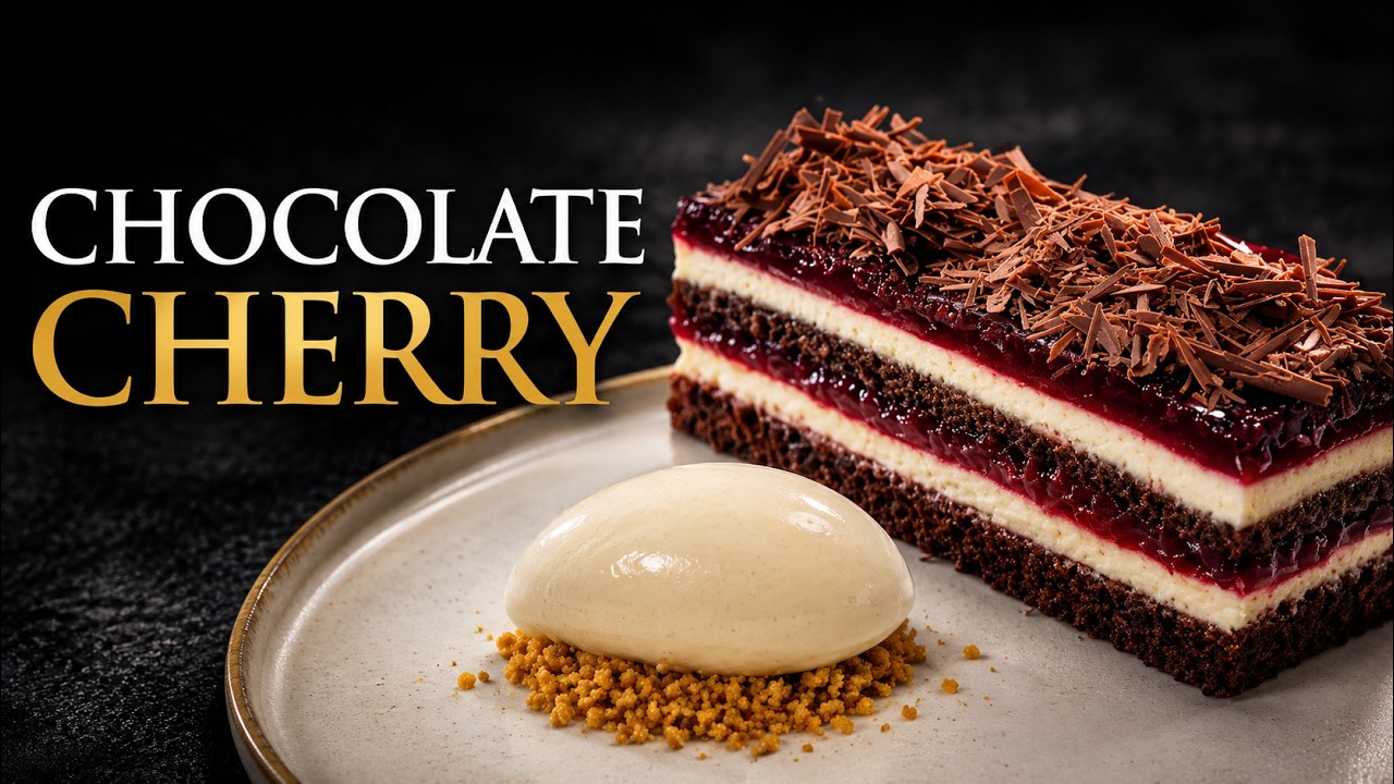 Fine dining BLACK FOREST CAKE recipe | Michelin Star Dessert At Home