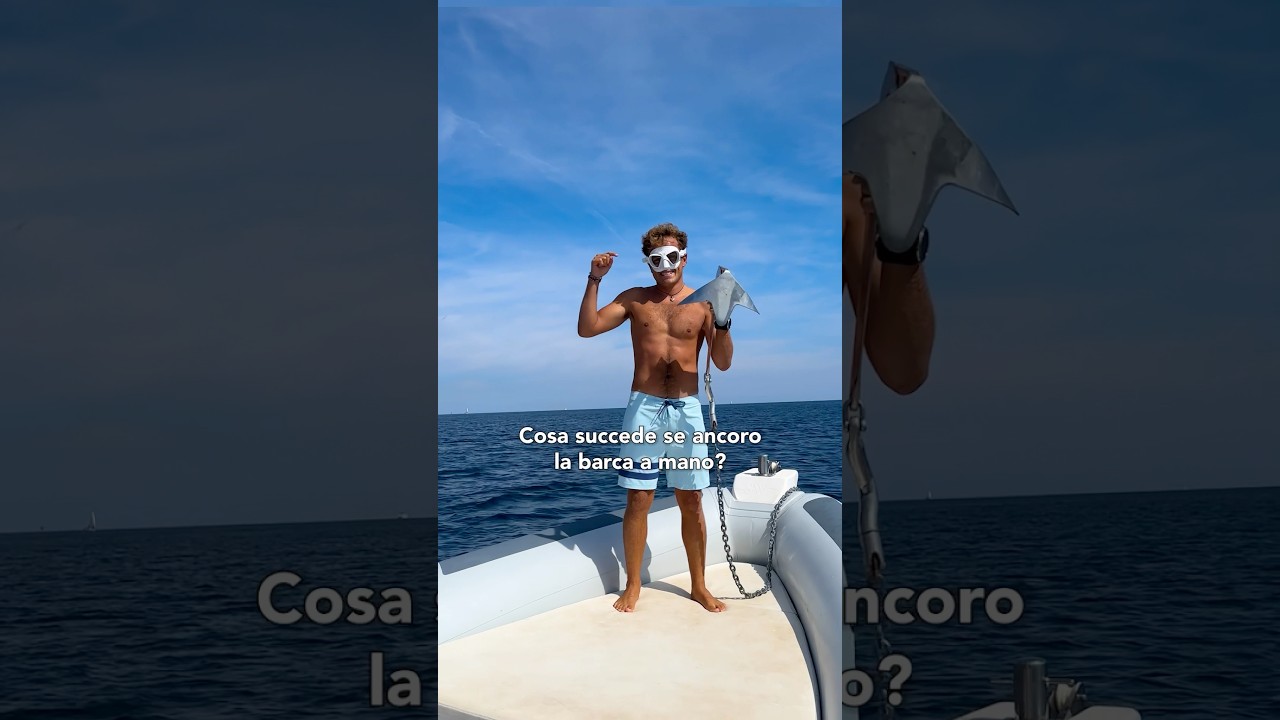 Il metodo migliore per ancorare la barca 🧑🏼&zwj;✈️⚓️ #ancora #freediving #apnea #underwater #barca
