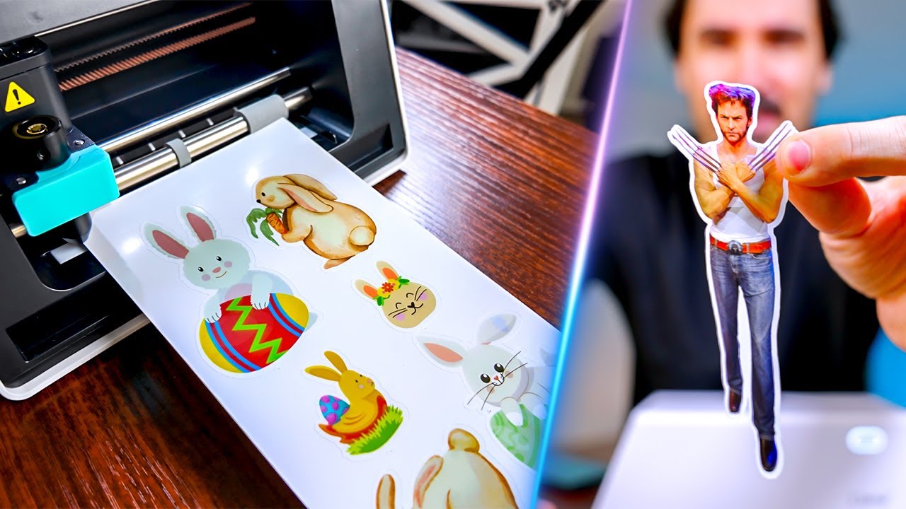 Heat Printer that Laser Cuts Stickers! Liene PixCut S1 Review + Sticker Cutting Test