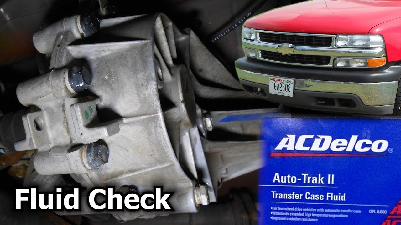 HOW TO Transfer Case Fluid Check Tahoe Suburban Silverado Auto-Trak