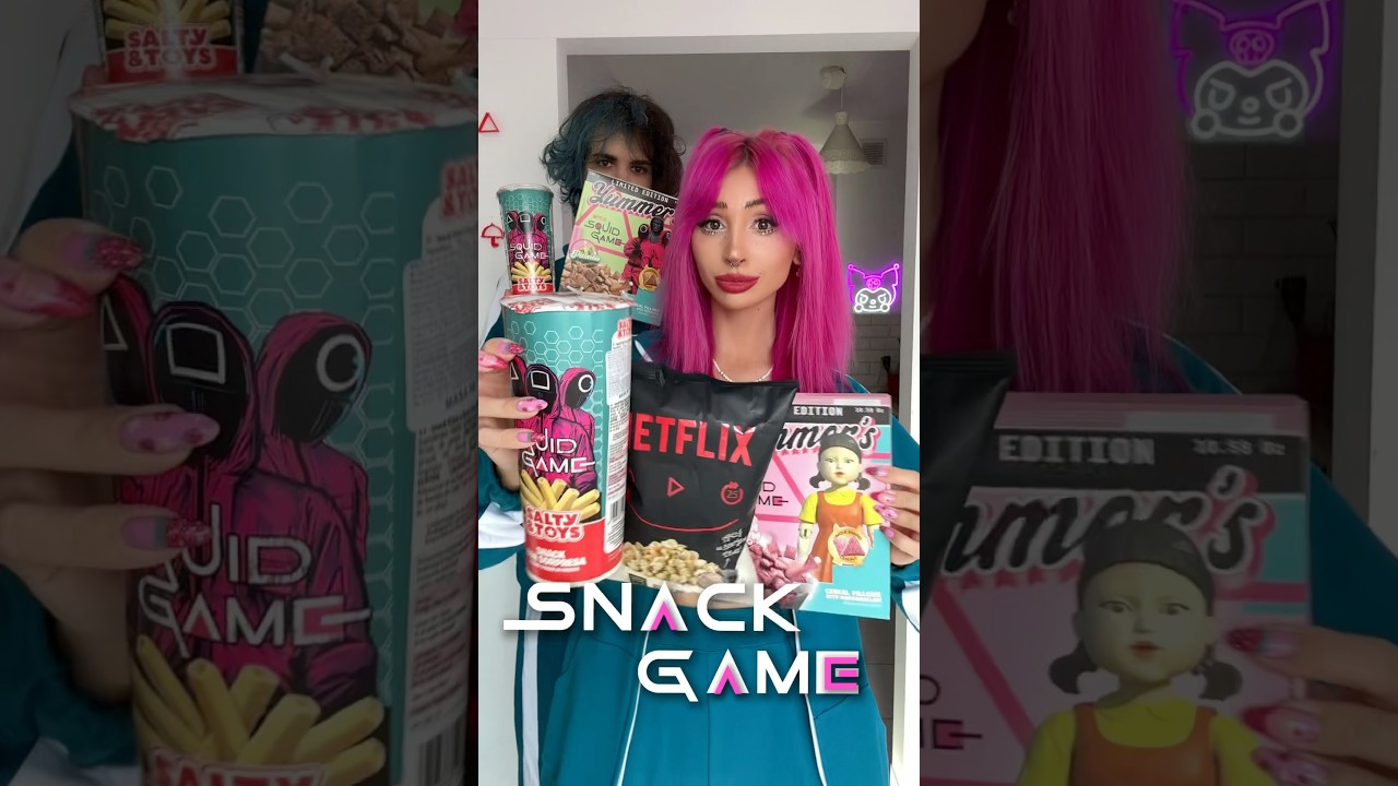 SNACK GAME - kto przetrwa wszystkie rozgrywki?😲 #squidgame3 #rozgrywki #wyzwanie #challenge #dealz