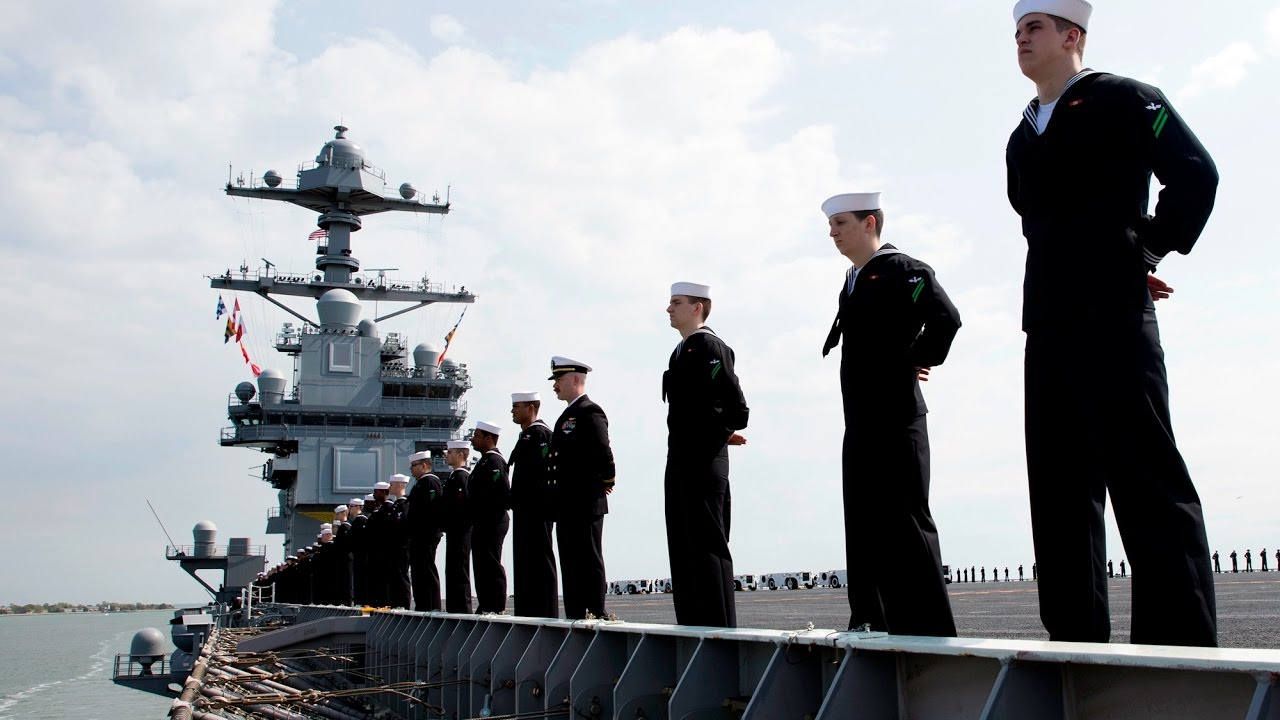 PCU Gerald R. Ford: 4-16-17. Arrives at Naval Station Norfolk After Concluding Trials.