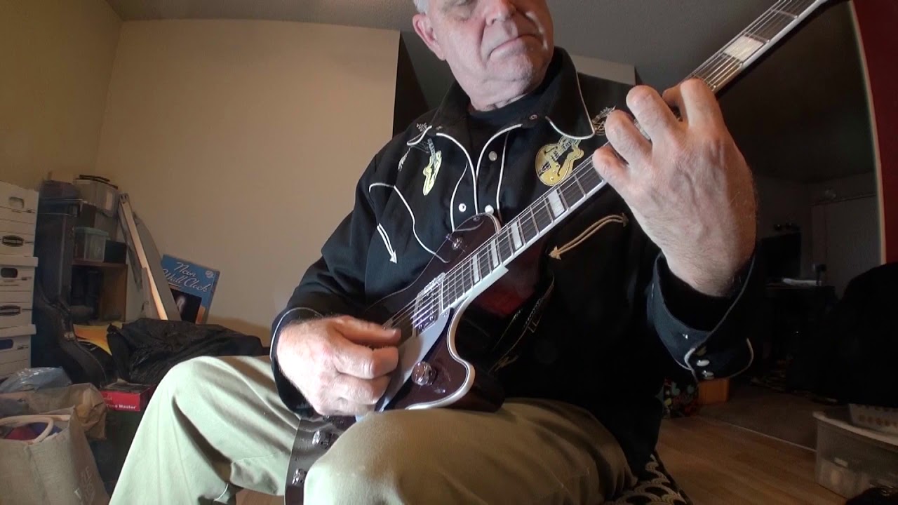 A beautiful dark cherry metallic Gretsch G5220 Jet ,,, 9 - 18 - 2019 :)
