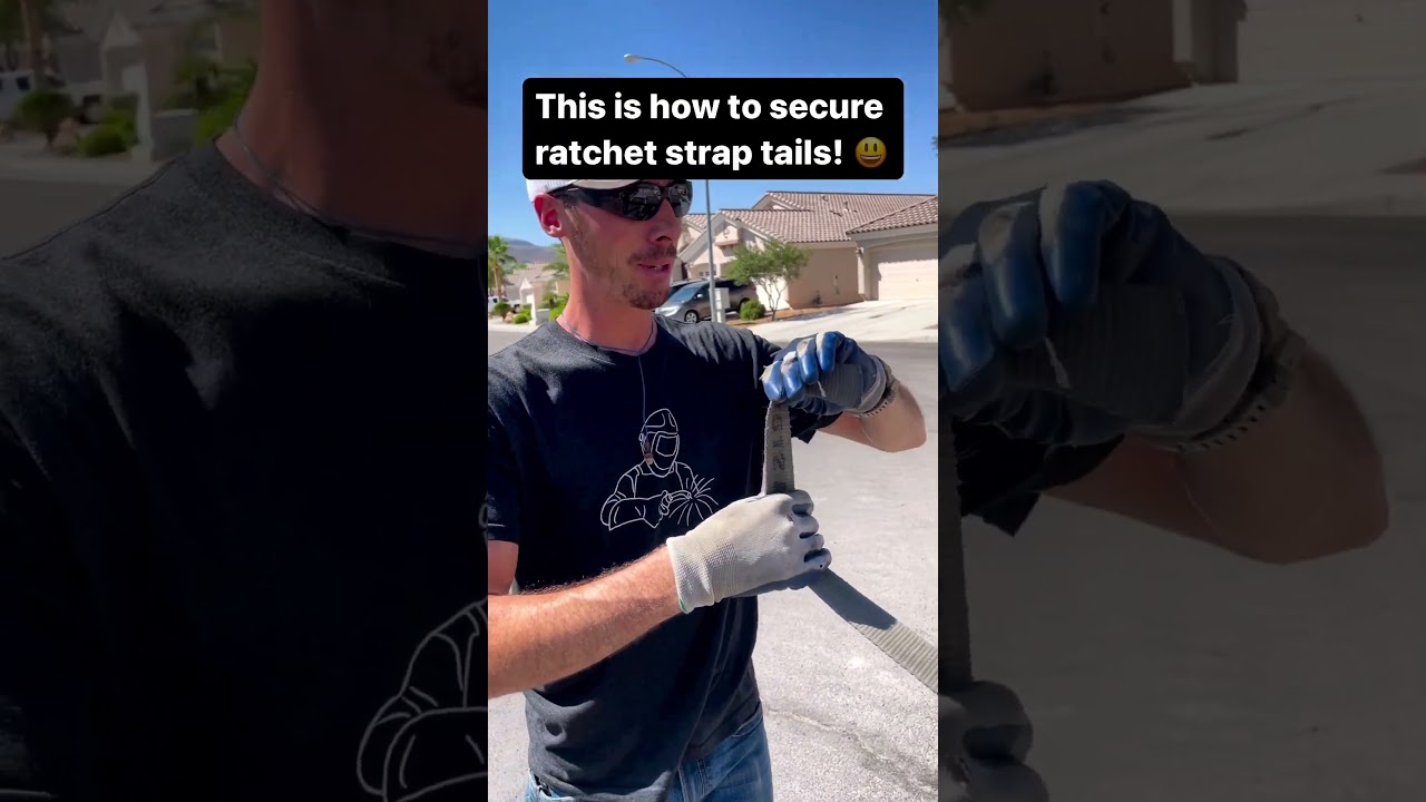 The fastest & easiest way to secure ratchet strap tails