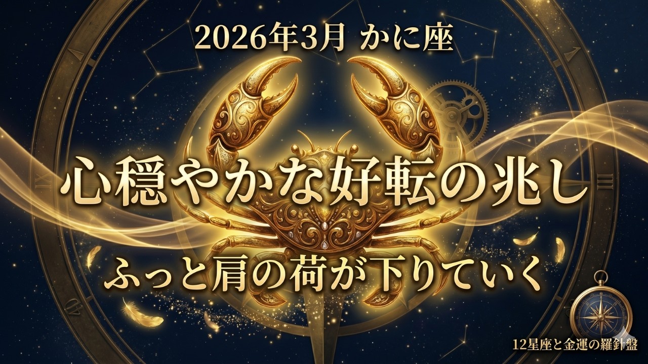 【蟹座】3月大好転の始まり、どうか見逃さないでください✨神様から守られる人生へ