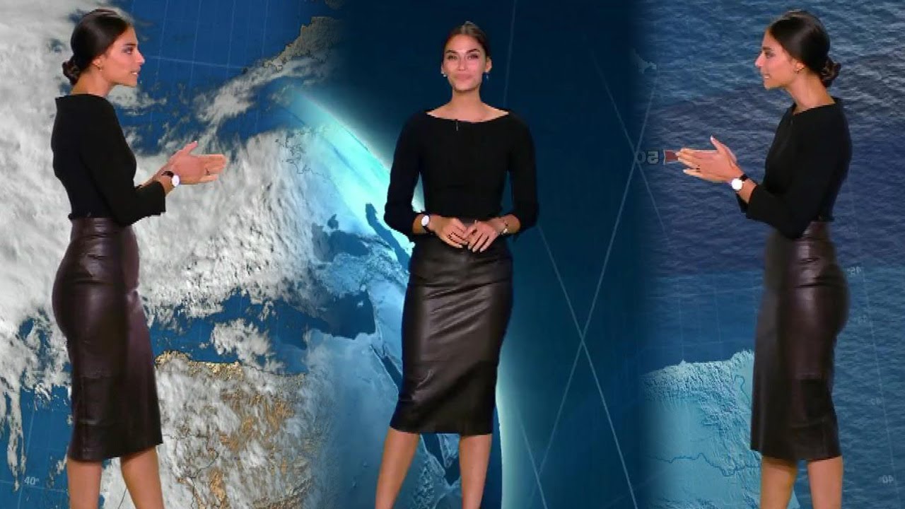 TATIANA SILVA MAJESTUEUSE DANS CETTE JUPE EN CUIR POUR SA MÉTÉO DU 21.10.19