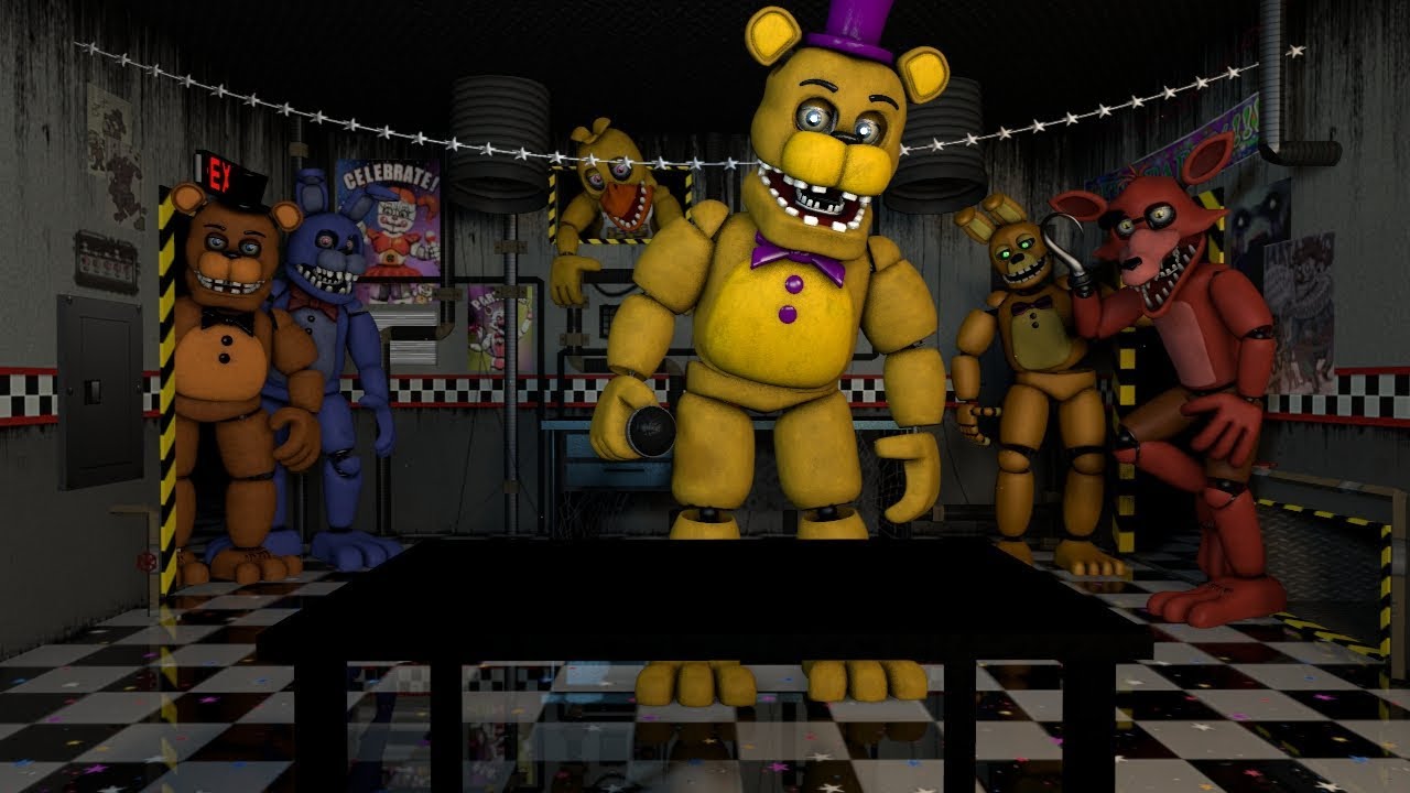 UCN Unwithered Night | FNaF Speedart (SFM)