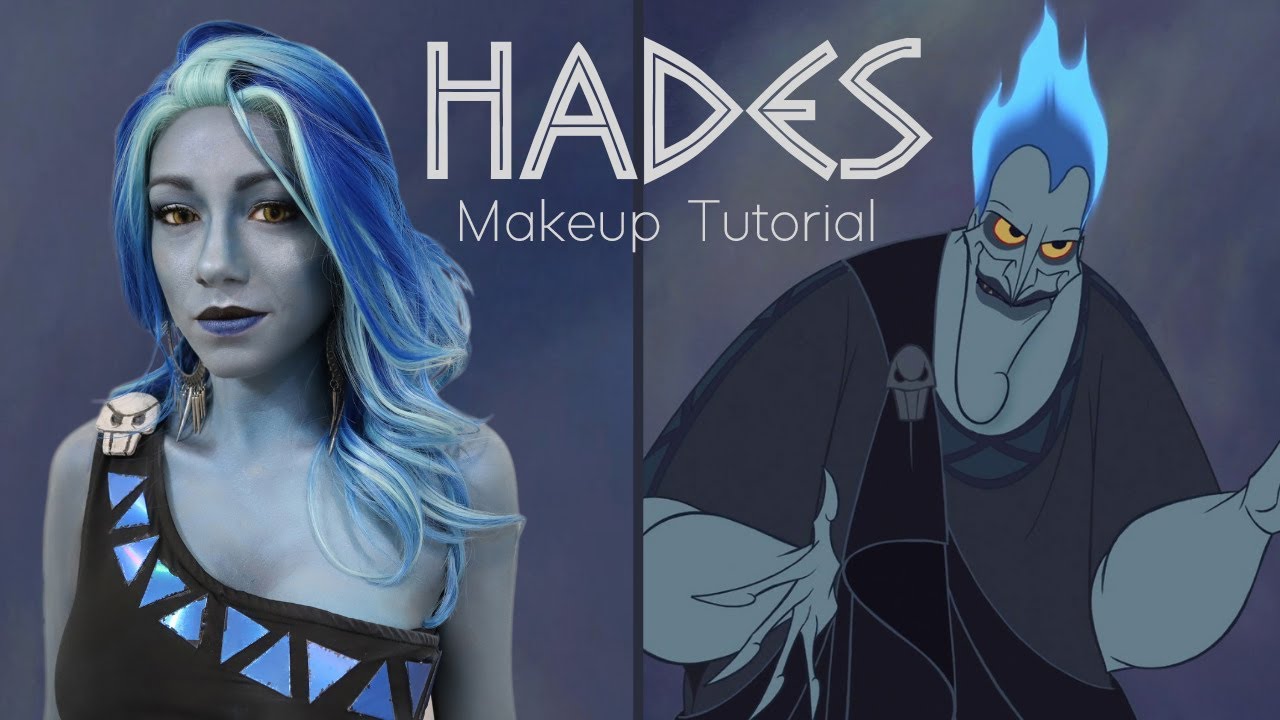 Hades Reacts to my Hades Makeup Tutorial ☾✩  Hades from Disney's Hercules