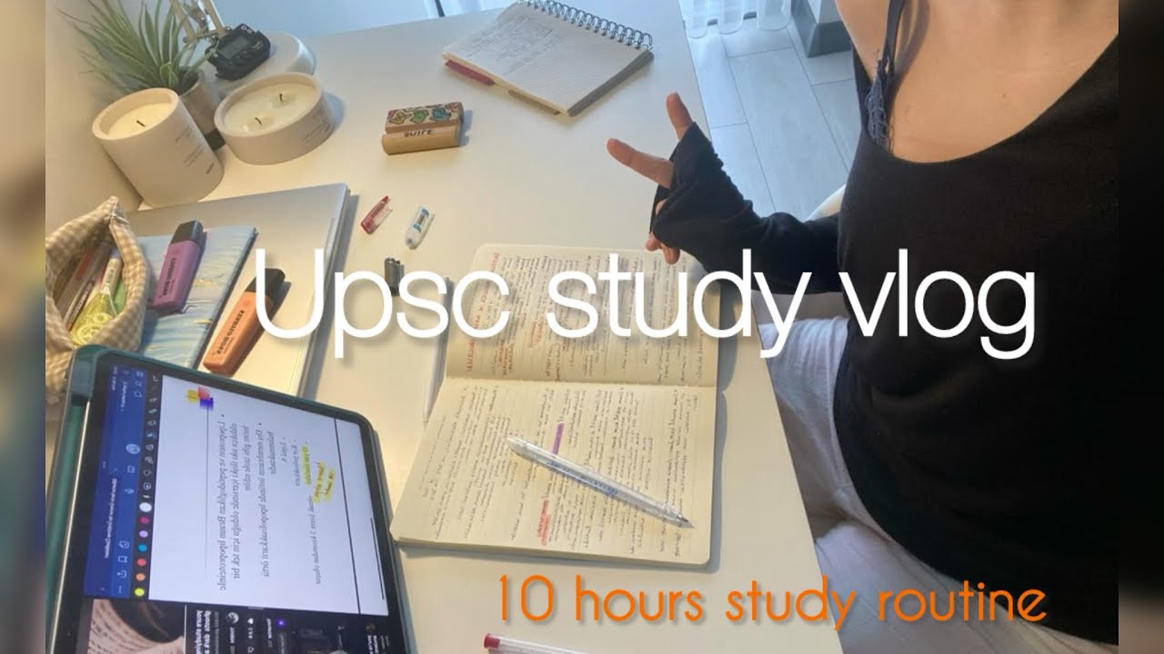 Non-Stop 10 Hours Study 💻 | UPSC Backlog Completion Challenge 💪 | Productive day in My life🌸